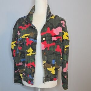 Camouflage Multicolor Jean Jacket